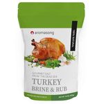 Aromasong Turkey Brine - 100% Natural -1 LB - For Wet & Dry Brining. Herbs De Provence seasoning