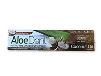 6 X Aloe Dent Aloedent Aloe Vera Triple Action Coconut Toothpaste Fluoride Free Coconut Tea Tree Oil - 100ml