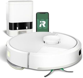 iRobot Roomba 105 Combo+AutoEmpty Dock - Robot Aspirateur Laveur 2en1 - Aspiration de 7KPa - Navigation LiDAR - Détection des Tapis - Zones de Nettoyage et d'Évitement - 4 Niveaux d'Aspiration - Blanc