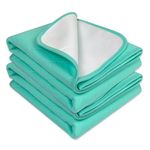 Bedecor Pack of 2 Heavy Absorbency Reusable Incontinence Bed Pads for Kids, Adults, Elderly, Pets - Kylie Sheets 70x90cm, Green New Invention, Anti-Slip