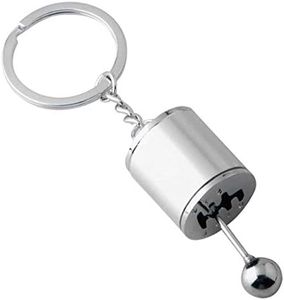 LEXIANG 1pc Auto Cambio a 6 Marce Testa Ingranaggi Portachiavi Cambio Manuale Portachiavi in ​​Metallo Refitting Auto Ciondolo in Metallo Portachiavi con Ingranaggi per Auto