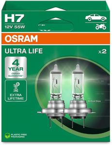 OSRAM Ultra Life H7 Headlight Bulb – Long-Life Automotive Lighting