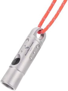 Boundless Voyage Titanium Whistle Emergency Survival Safety Whistles with Lanyard Loud for Outdoor Camping Hiking Coaches Training Sports Keychain Whistle (1 PCS - Ti9016O)
