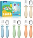 DRKIO 8 Pieces Toddler Utensils Set