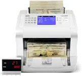 Silver by AccuBanker Money Counter Machine, USD EUR CAD GBP MXN Quick Mixed Denomination Bill Counter, 5-Point Counterfeit Detection UV/MG/IR/DD/MT/DBL/HLF/CHN, S6500, 1 Year Warranty