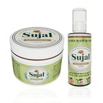 SUJAL HERBAL - Natural Relief for Ringworm Antifungal Kit, Dad Khaj Khujli Itch & Skin Fungal Infection | Cream & Oil Duo for Itching, Redness & Skin Irritation | Cream 30g Oil 25ML (Pack of 1)