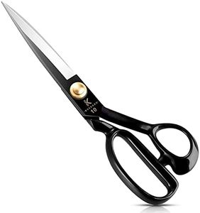 Ciseaux de couture 25.5 cm - Ciseaux à coudre Cisailles en tissu pour couper le tissu, les vêtements, le cuir, les matières premières (droitier)