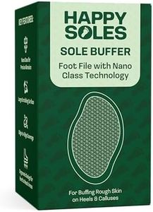 Happy Soles Nano Glass Foot File Callus Remover - The Sole Buffer - Smooth, Silky Feet - Pedicure Tool for Soft Skin - Glass Pumice Stone Alternative