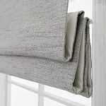 Cordless Roman Shades Window Blinds, Grey Premium Blackout Roman Window Shades, Custom Washable Fabric Roman Shades for Windows, Doors, French Doors, Kitchen Windows (1 Piece)…