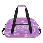 Personalized Gym Bag for Girls, Custom Dance Bag Teens Named Overnight Weekender Bags Sports Duffel Bag for Gymnastics Ballet Travel Bag, Color23, One Size