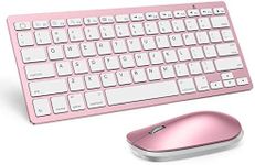 Wireless Keyboard and Mouse Combo for iPad, SPARIN Bluetooth Keyboard Mouse for iPad Pro M4 & iPad Air M2 2024 (13 inch &11 inch), iPad Air 5th 4th Gen, iPad 10th 9th 8th Gen, Rose Gold