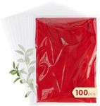 Self Sealing Cellophane Bags 9x12 Inch – 100 Count T Shirt Bags for Shipping – Clear Bags For Packaging