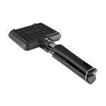Vinod Zest Die Cast Aluminium Non Stick Waffle Maker | Waffle Pan Cake Maker Machine |Gas Base | 3 Layer Coating | Scratch Proof | 1 Year Warranty, Black