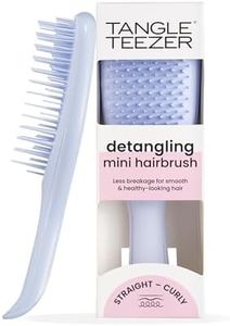 Tangle Teezer Mini Ultimate Detangler - For Wet & Dry Hair - Detangling Brush for All Hair Types - Perfect Brush For Kids & Travel - Digital Lavender