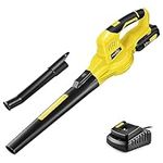 SnapFresh Leaf Blower - 20V Leaf Blower Cordless with Battery & Charger, Electric Leaf Blower for Lawn Care, Battery Powered Leaf Blower Lightweight for Snow Blowing(Yellow)