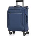 Verage Teldo Softside Expandable Spinner Wheel Luggage, Navy, Carry-On 20-Inch, Softside Expandable Spinner Wheel Luggage