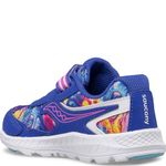 Saucony Kids Girls Ride 10 Jr Running Shoe, Blue/Swirl, 10 W US