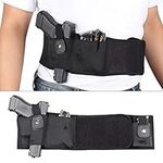 Gexgune Hunting Belly Band Holster Neoprene Gun Holster Waist Concealed Carry Tactical for G1ock 19 Beretta Pistol Revolver