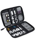 Ecosusi Universal Cable Organizer Electronics Accessories Case Various USB, Phone, Charge, Cable organizer Travel Organizer