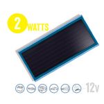 Brunton Solar Flat 2 Watt 12 Volt Amorphous Panel