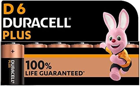 Duracell New Plus D Alkaline Batteries [Pack of 6], 1.5V LR20 MN1300