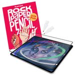 Rock Paper Pencil 2 – Paper Screen Protector for iPad Pro 13 inch (M4, 2024) and iPad Air 13 inch (M2, 2024) + Apple Pencil Tips Replacement 2 Pack – Compatible with Apple Pencil 1st/2nd Gens