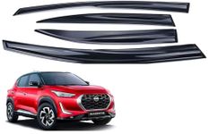 YUVA AUTO Premium Unbreakable Car Window Door Visor/Rain Guard/Wind Deflector Compatible with (Magnite)