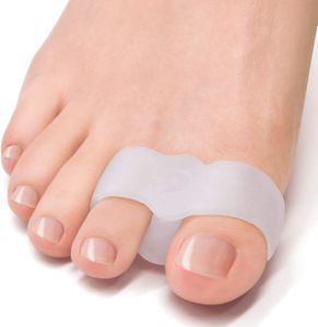 Welnove Bunion Corrector Toe Separators, 12-Pack – 2-Loop, White