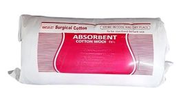 RXSHOPY Absorbent Surgical Cotton Wool 400gm Pack of 1 for Clinic Use, Hospitals Use, First Aid, White