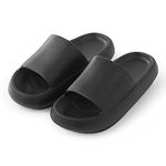 Pillow Slippers for Girls Boys Kids Toddler Cloud Shower Slides Non-Slip Open Toe Cushioned Thick Sole Beach Pool House Slippers Indoor & Outdoor