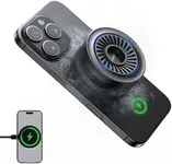 TELESIN Magnetic Phone Cooler for Gaming and Live Streaming, Phone Cooling Fan Portable Phone Radiator for MagSafe, for iPhone/Android TELESIN Magnetic Neck Mount(Supports Wireless Charging)