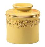 Butter Bell - The Original Butter Bell Crock by L Tremain, a Countertop French Ceramic Butter Dish Keeper for Spreadable Butter, Antique Collection, Goldenrod