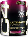 Cellucor C4 Ultimate x WWE Pre Workout Powder Pomegranate PileDriver - Sugar Free Preworkout Energy Supplement for Men & Women - 300mg Caffeine + 3.2g Beta Alanine + Patented Creatines - 20 Servings