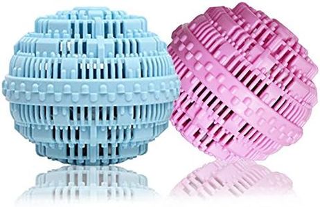 BERON Eco-Friendly Wash Ball Super Laundry Balls for 1500 Washings,Set of 2(Light Blue and Light Purple)