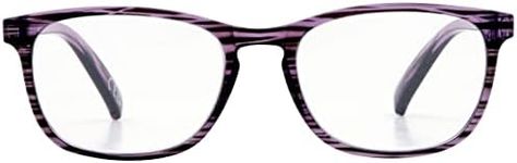 Foster Grant Eye Care Constance Reading Glasses, Translucent Purple, +3.00 Magnification