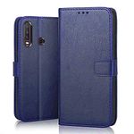 SHINESTAR Vivo Y12 / Vivo Y15 / Vivo Y17 Flip Back Cover | PU Leather Flip Cover Wallet Case with TPU Silicone Case Back Cover for Vivo Y12 / Vivo Y15 / Vivo Y17 (Ultimate Blue)