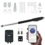 CO-Z Automatic Gate Opener Kit, Single Swing Gate Opener for Doors up to 660lb 5.9ft, Electric Gate Opener with Remote Controls Release Keys, App Compatible Smart Gate Opening System for Driveway Home