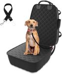 Yemotopro Dog Car Seat Cover, Upgraded New, Waterproof Front Car Seat Cover for Dog, Car Seat Protector Large Seat Covers for Pet Car Seat Cover for Truck SUV Pick-up Black Universal