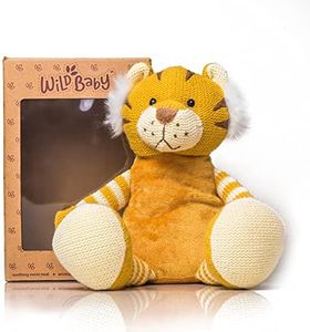 WILD BABY Tiger Stuffed Animal - Heatable Microwavable Tiger Plush Stuffed Animal with Aromatherapy Lavender Scent for Kids- Stuffed Tiger Plush 12"