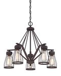 Designers Fountain 86885-BZ Brooklyn 5 Light Chandelier