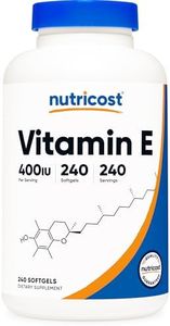 Nutricost Vitamin E 400 IU, 240 Softgel Capsules