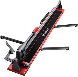 ERGOMASTER Manual Tile Cutter 48 Inch with Ergonomic Handle & Tungsten Carbide Cutting Wheels, Porcelain Ceramic Floor Tile Cutter with Anti-Skid Feet and Removable Scale （48 Inches）