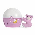 Chicco Next2Stars Baby Night Light, Pink | Star Light Projector for Cots and Cribs, Sound Sensor, 3 Light Effects and Music