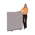 Panelwarehouse 1200mm Wide Nyloop Office Partition Screen - 3 Heights & 10 Colours (Grey, 1200mm W x 1200mm H)