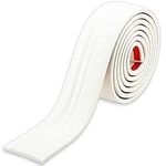 Trimold Peel and Stick Baseboard Trim, Self-Adhesive Chair Rail Molding, Hardened & Firm Caulk and Trim Strips for Floor Wall Base and More, 5m x 98mm