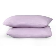 Home Beyond & HB design - 2-Pack Premium Pillowcase Set (Standard Size, 20x26-Inch, Lavender) - Super Soft Microfiber Bed Pillow Covers with Envelop Closure - Wrinkle and Fade Resistant Pillow Cases