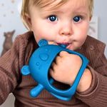 Infatot® Teething Toys for Baby Gifts - 2 Pack Koda Koala Teether Mitten Glove, Baby Essentials for Newborn, Teething Mitten for Babies - Baby Toys 0-6 Months 6+ Hand Teethers - Teal Blue