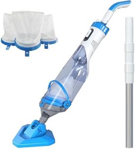 LANCHEZ Cordless Pool Vacuum with Strong Suction, Handheld Rechargeable Swimming Pool Cleaner with Powerful Suction up to 17.5 GPM for Inground and Above Ground Pools, Hot Tubs