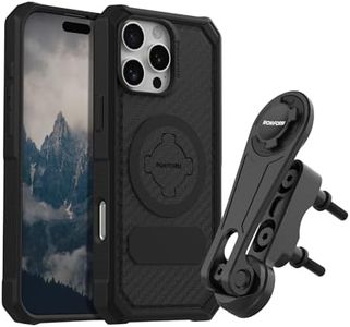 Rokform iPhone 16 Pro Max Rugged Case + Motorcycle Perch Phone Mount