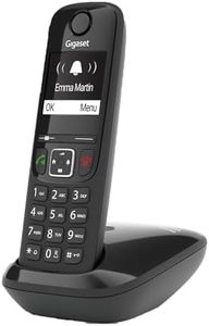 Gigaset AS690 - Schnurloses DECT-Telefon - großes, kontrastreiches Display - brillante Audioqualität - einstellbare Klangprofile - Freisprechfunktion - Anrufschutz, schwarz [Deutsche Version]